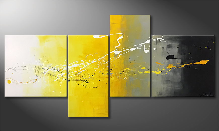 Canvas painting Take Off 200x100cm