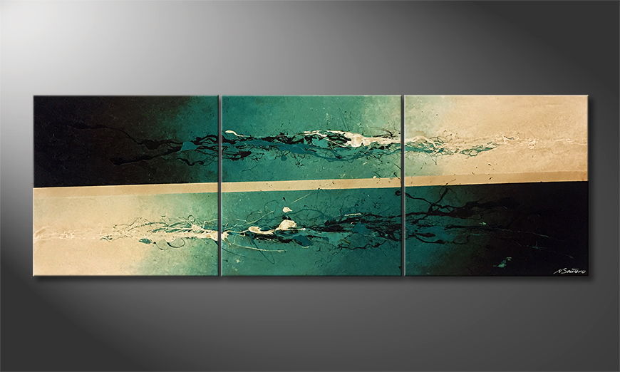 Canvas painting The Unknown 210x70cm
