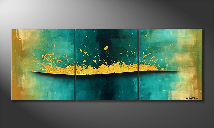 Canvas painting Undiscovered 180x70cm