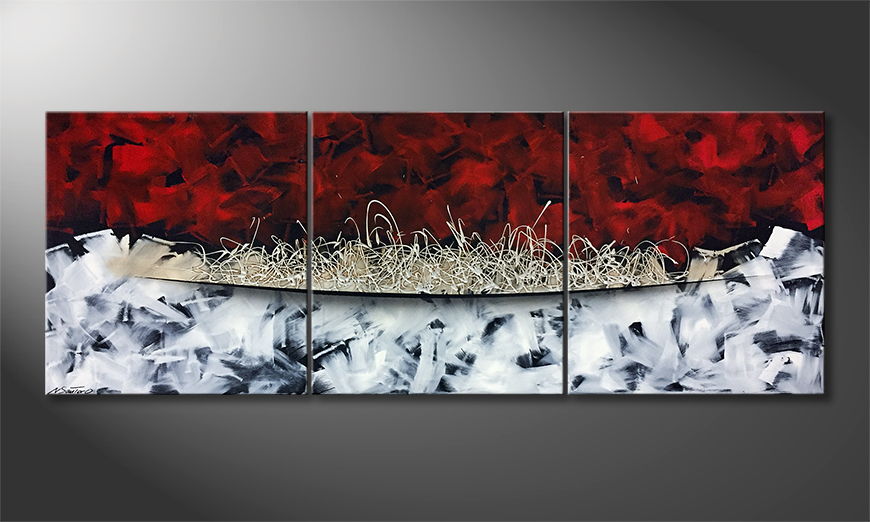 Canvas painting Winter Moment 240x90cm