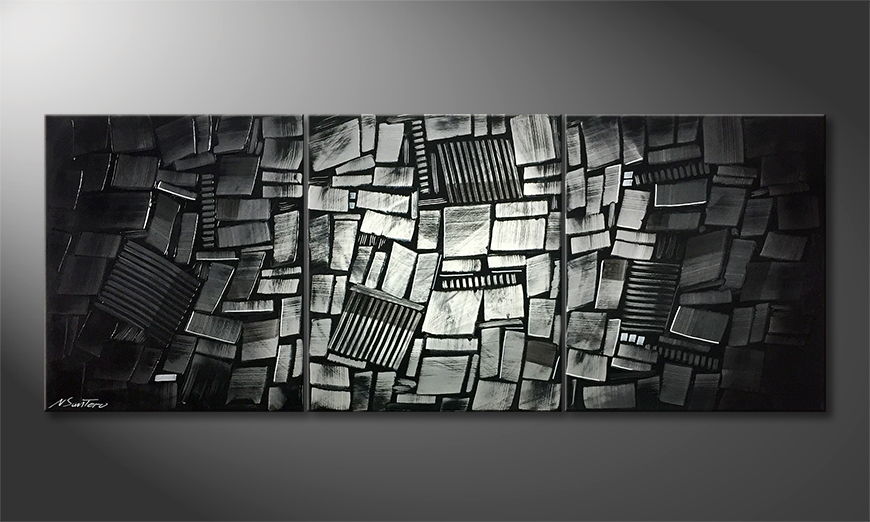 Hand painted painting Architect 180x70cm