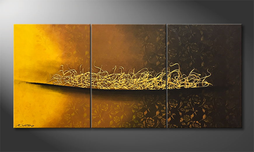 Hand painted painting Cross Roads 150x70cm