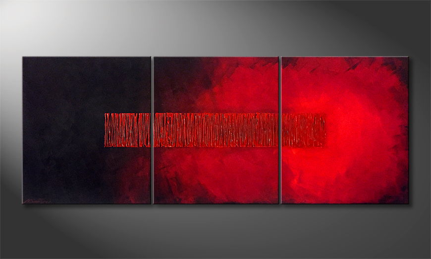 Hand painted painting Shot In The Dark 180x70cm