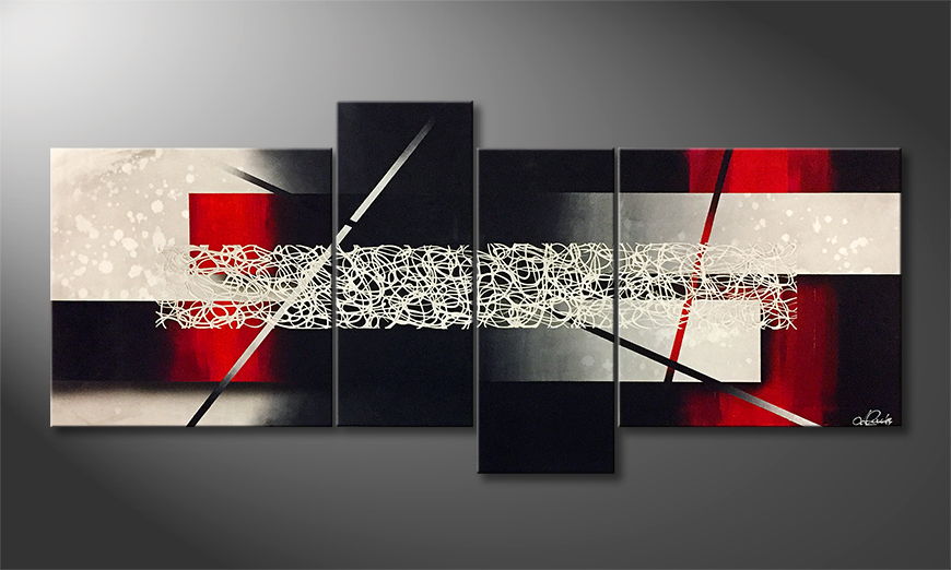 Hand painted painting Undiscovered 180x80cm