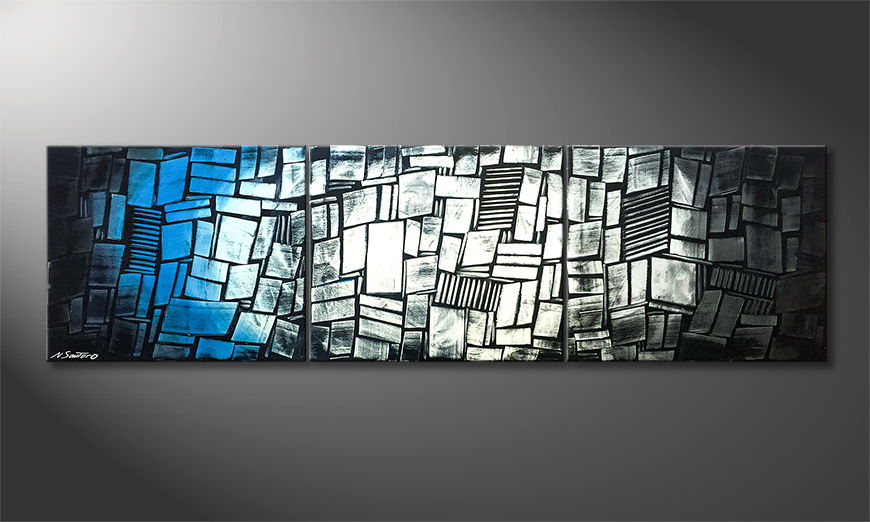 Living room painting Cold Night 210x60cm