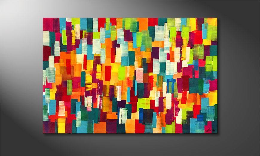 Living room painting Counting Colours 120x80cm