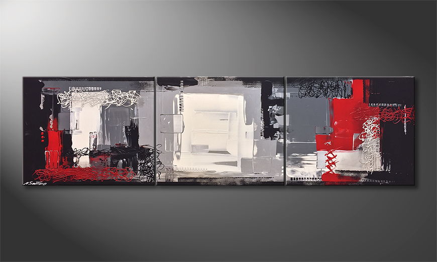 Living room painting Inception 210x60cm