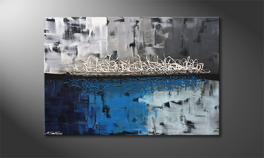 Living room painting Melting Ice 120x80cm