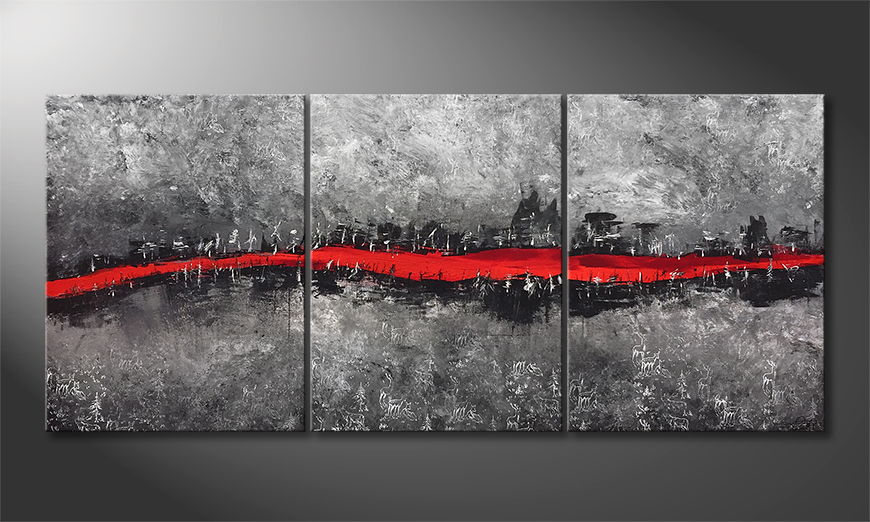 Living room painting Red River 180x80cm