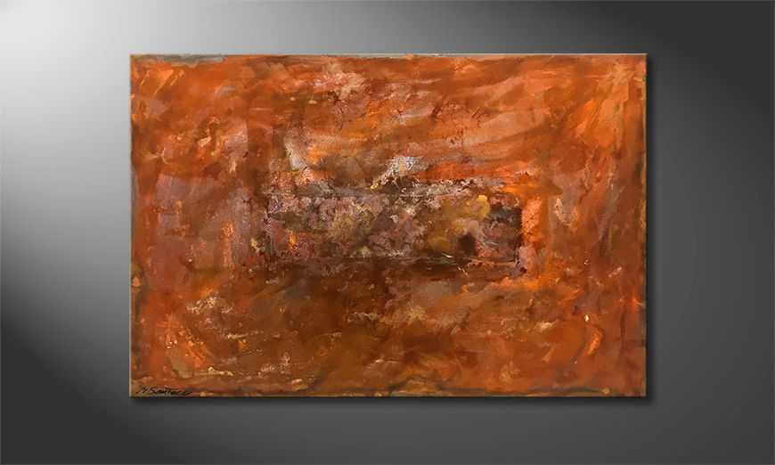 Living room painting Rusty Artifact 120x80cm