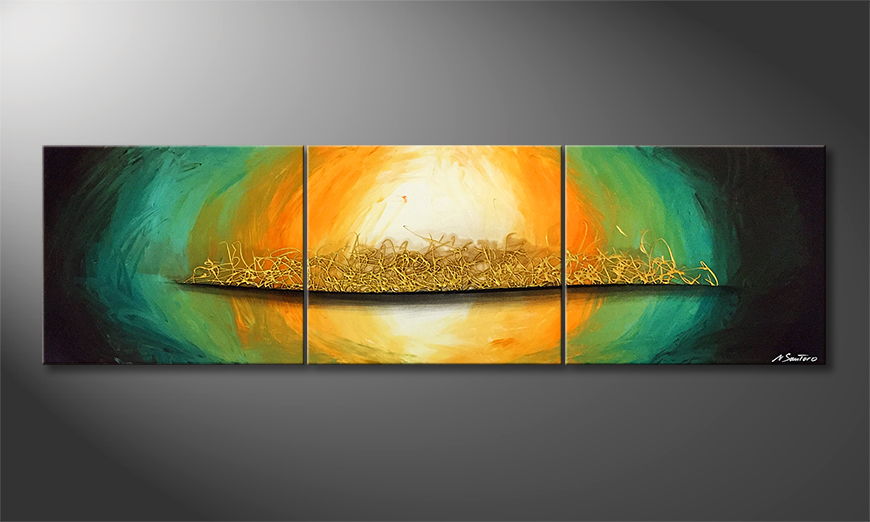 Living room painting Warmth Of Sun 210x60cm