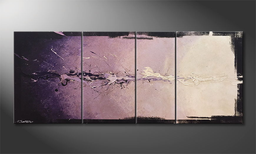 Modern painting Purple Dream 180x70cm