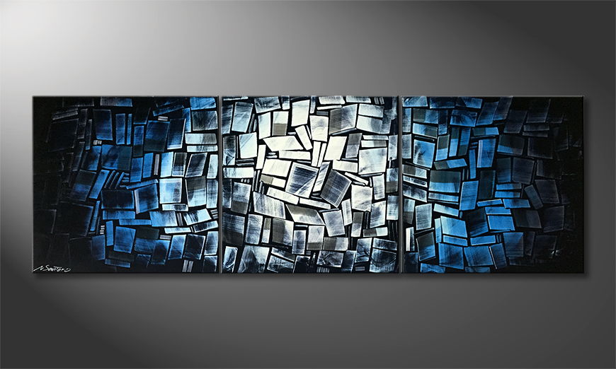 Modern wall art Frozen Sun 210x70cm