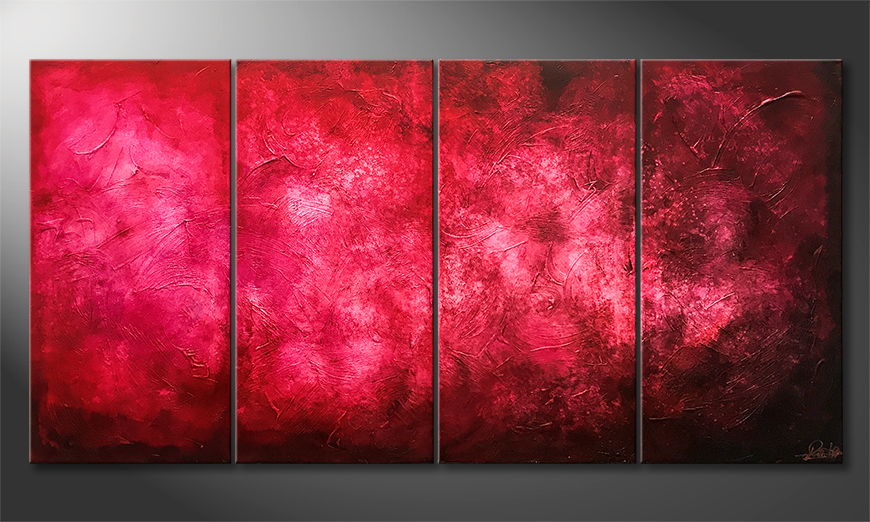 Modern wall art Purple Cloud 160x80cm
