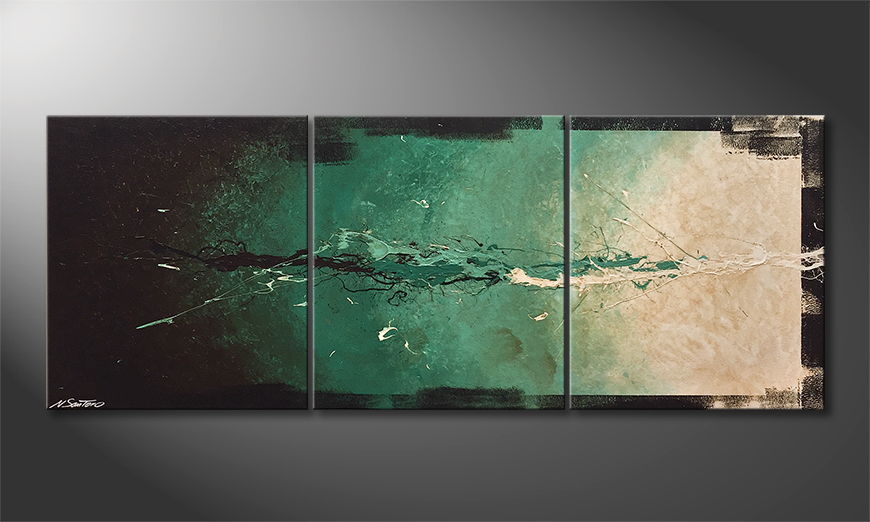 Modern wall art Think And Act 180x70cm