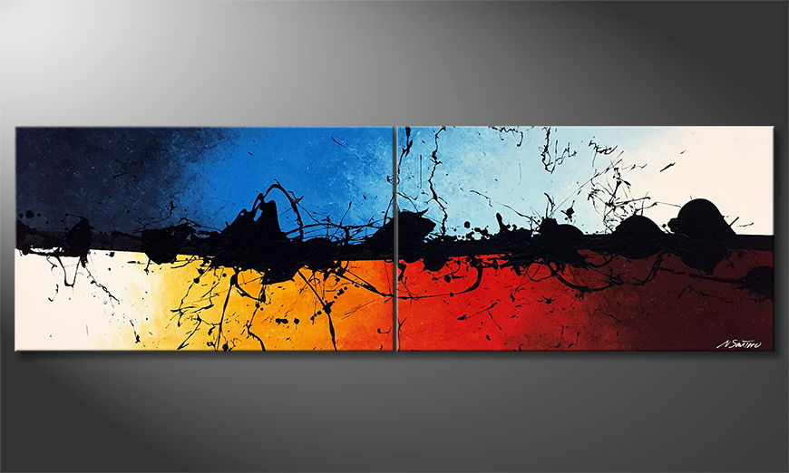Our wall art Collision 200x60cm