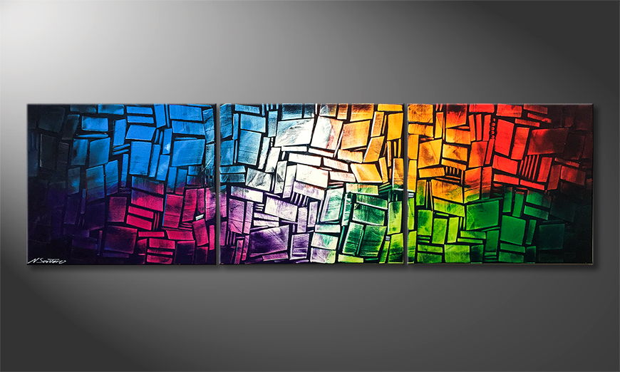 Our wall art Colorful Feelings 210x60cm