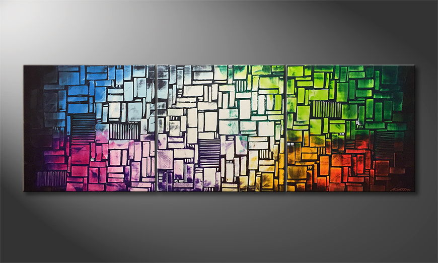 Our wall art Colors Of A City 240x80cm
