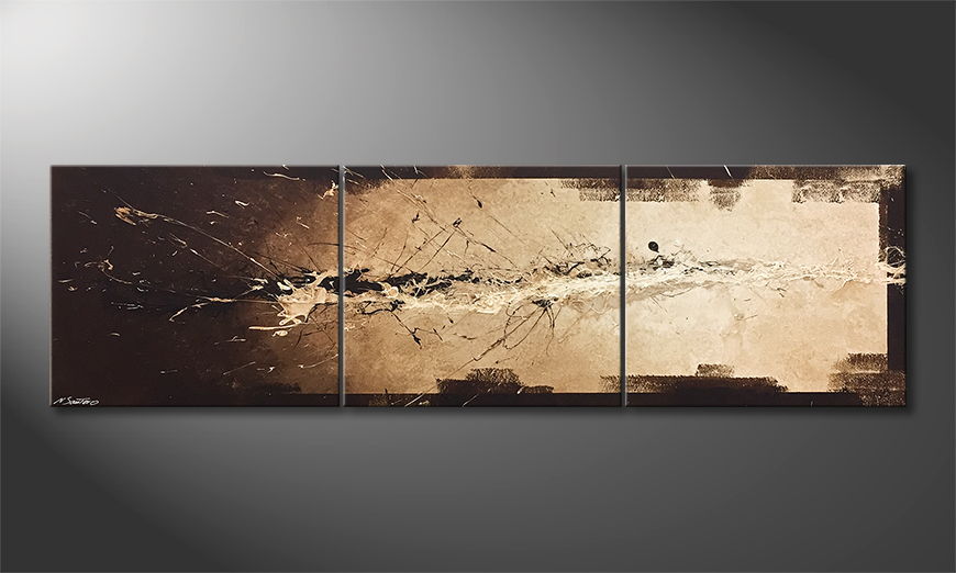 Our wall art Flowing Light 210x60cm