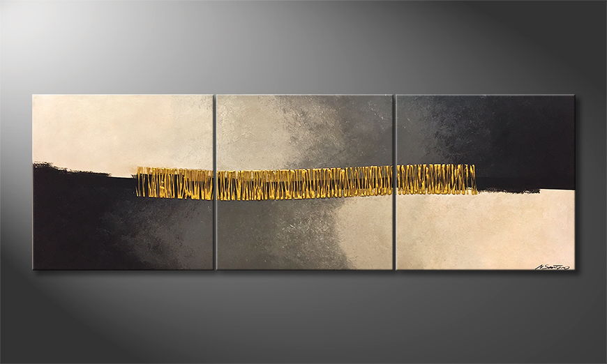 Our wall art Golden Connection 210x70cm