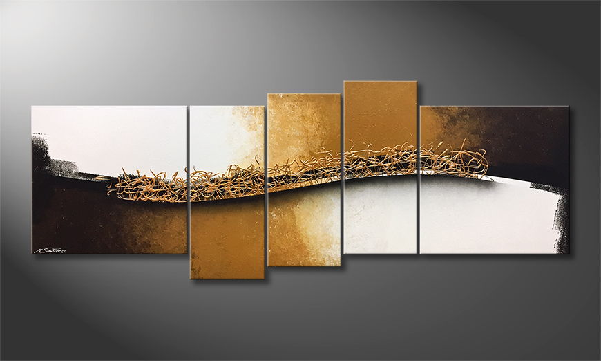 Our wall art Golden Harmony 210x80cm