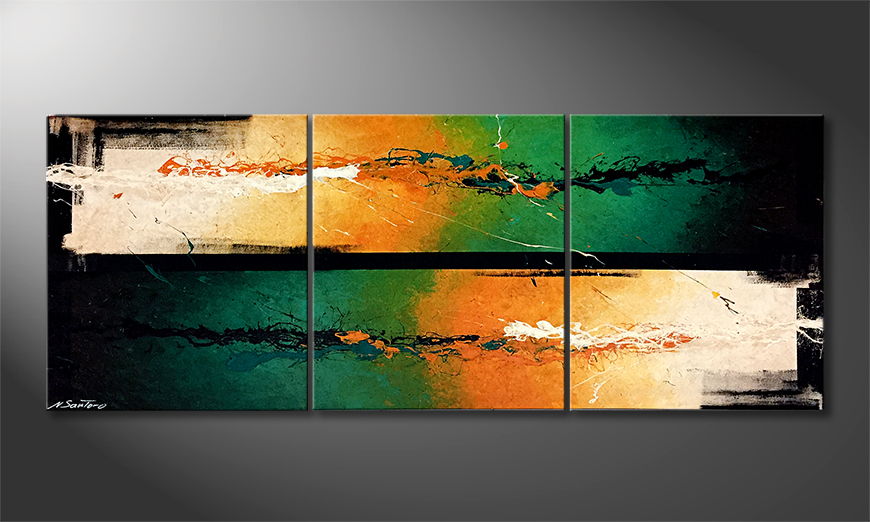 Our wall art Hot Cold Streams 180x70cm