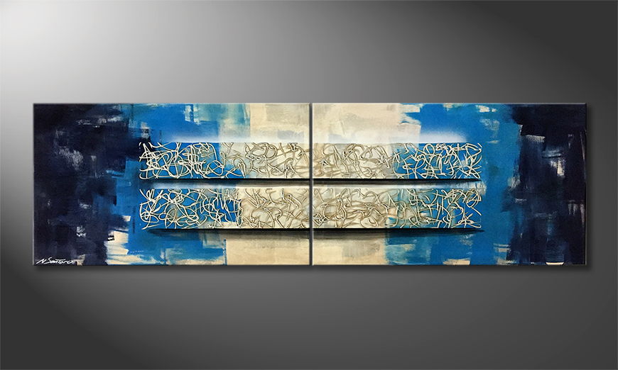 Our wall art Liquid Blocs 200x60cm