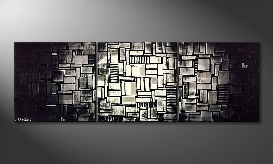 Our wall art Moon Cubes 210x70cm