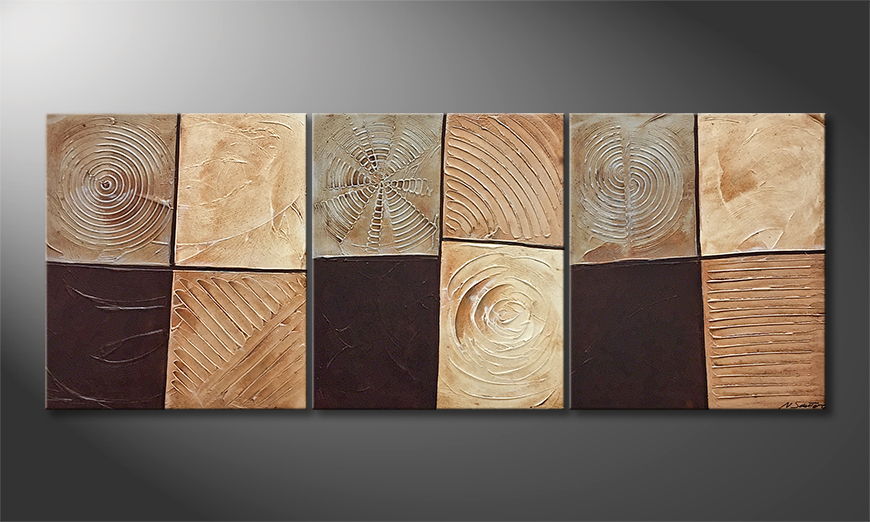 Our wall art Pieces Of Earth 180x70cm