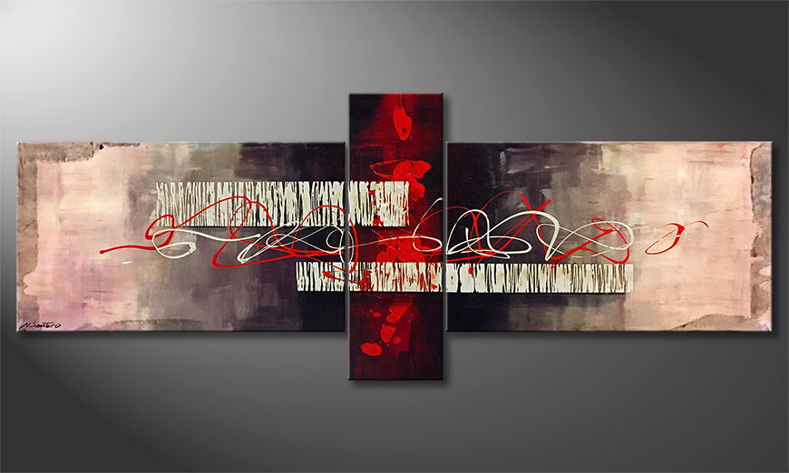 Our wall art Red Before Black 230x90cm