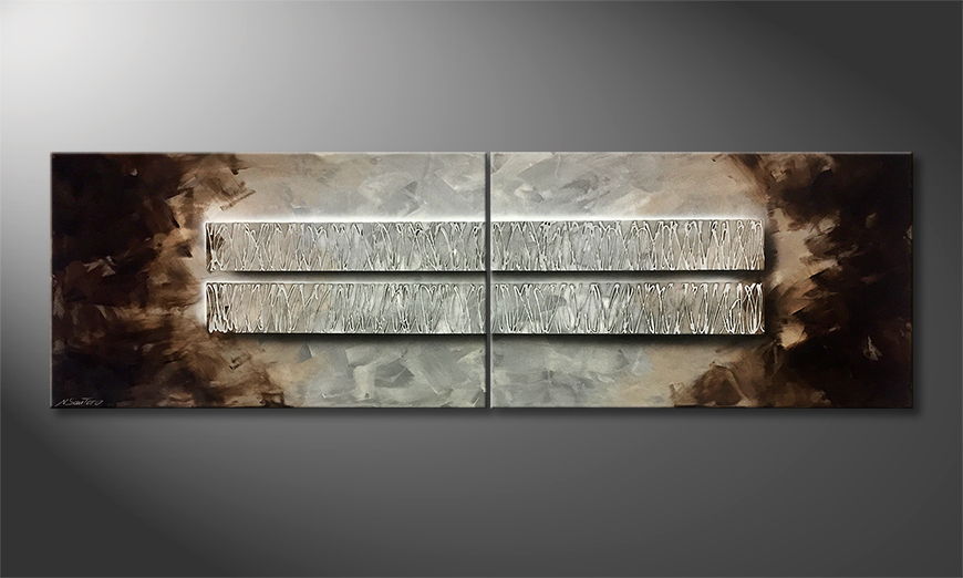 Our wall art Silver Core 240x75cm