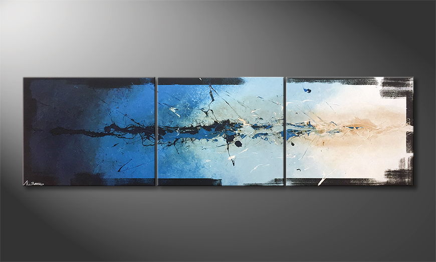 Our wall art Splashy Water 210x60cm