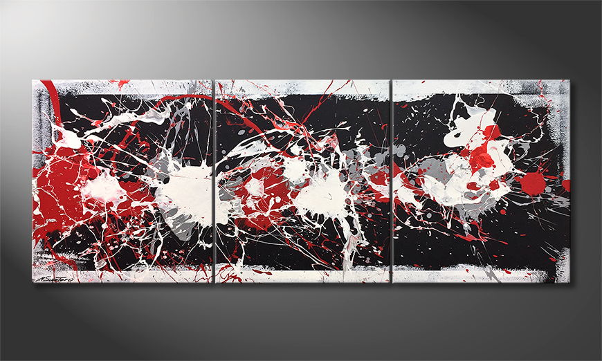 Our wall art Strong Contrast 180x70cm