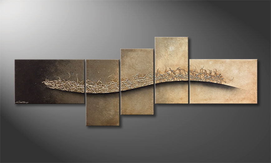 Our wall art Swinging Silver 210x80cm
