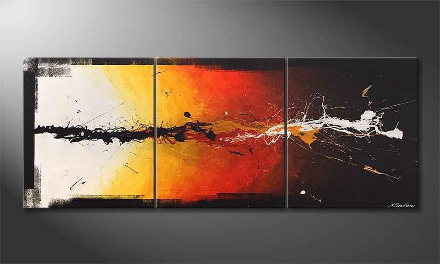 The exclusive painting Altercation 180x70cm
