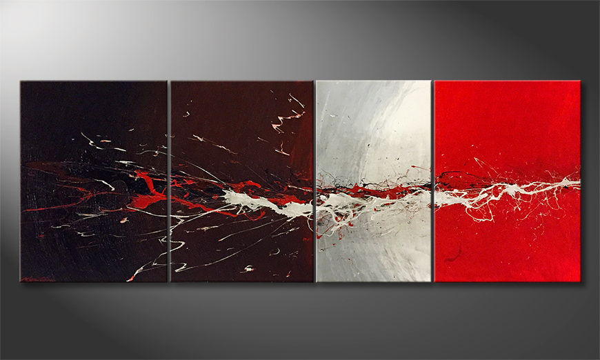 The exclusive painting Braek The Line 190x70cm