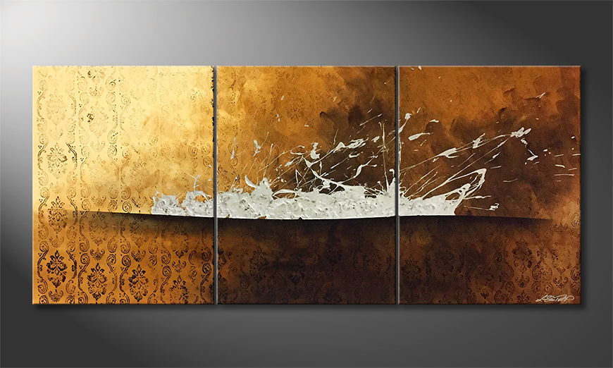 The exclusive painting Cant Stop Steel 180x80cm