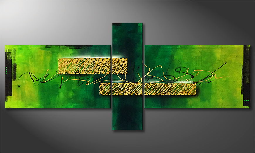 The exclusive painting Holy Plant 230x100cm