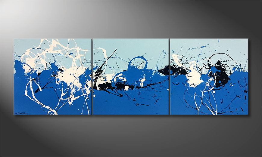 The exclusive painting Ice Cold 240x80cm