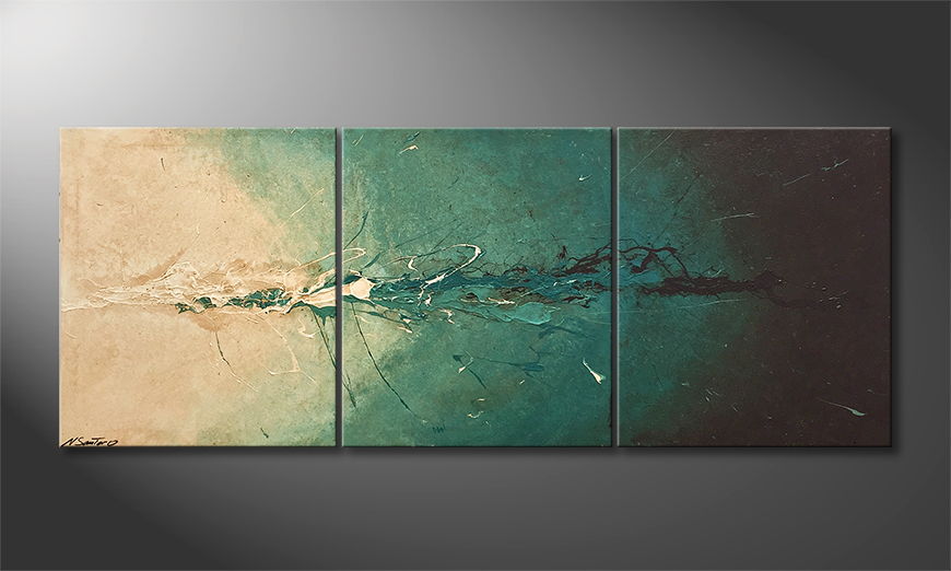 The exclusive painting Into The Depth 180x70cm