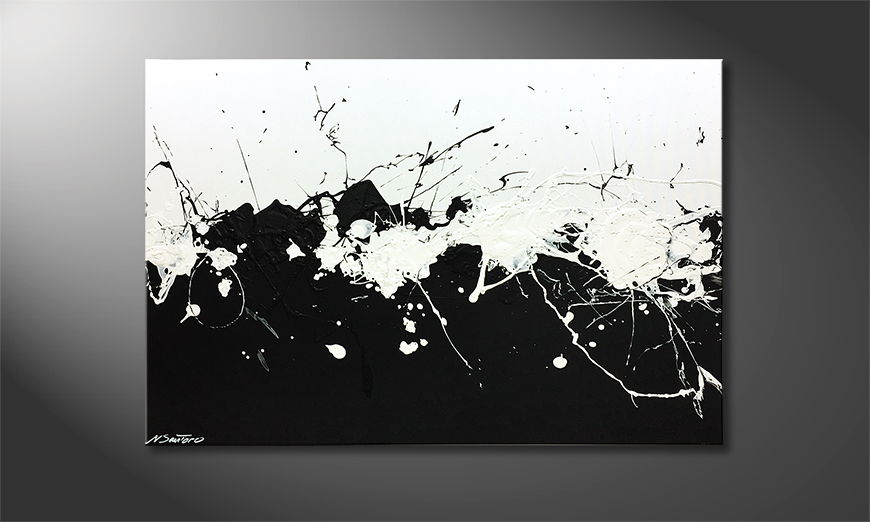 The exclusive painting Liquid Shadow 120x80cm