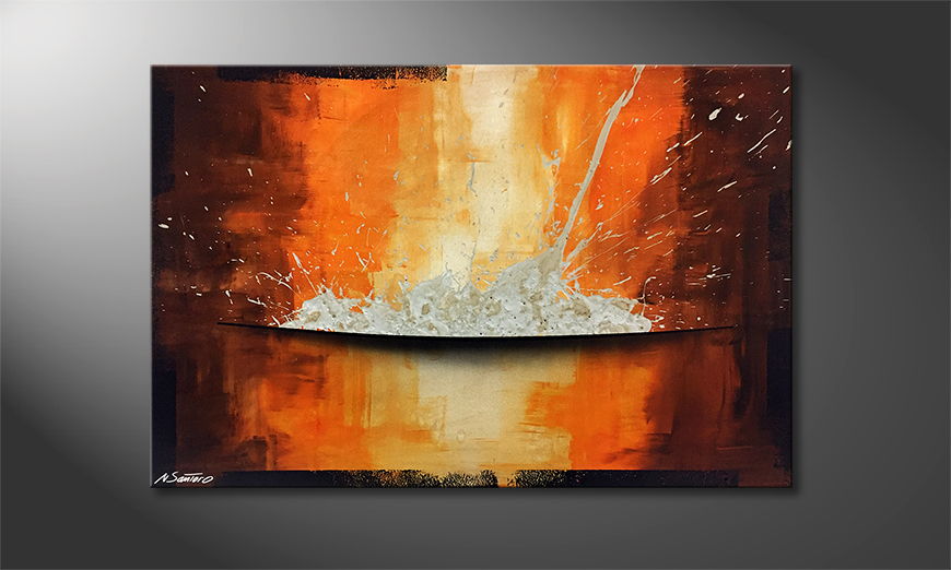 The exclusive painting Meltdown 120x80cm
