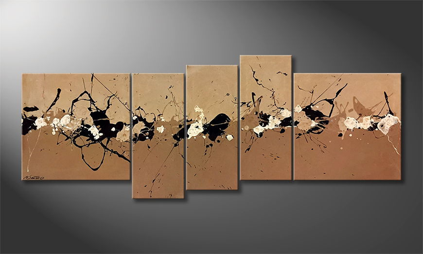The exclusive painting Minimalistic 210x80cm
