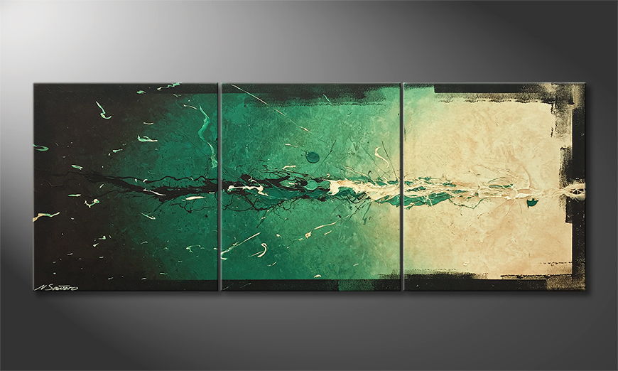 The exclusive painting Nightshade 180x70cm