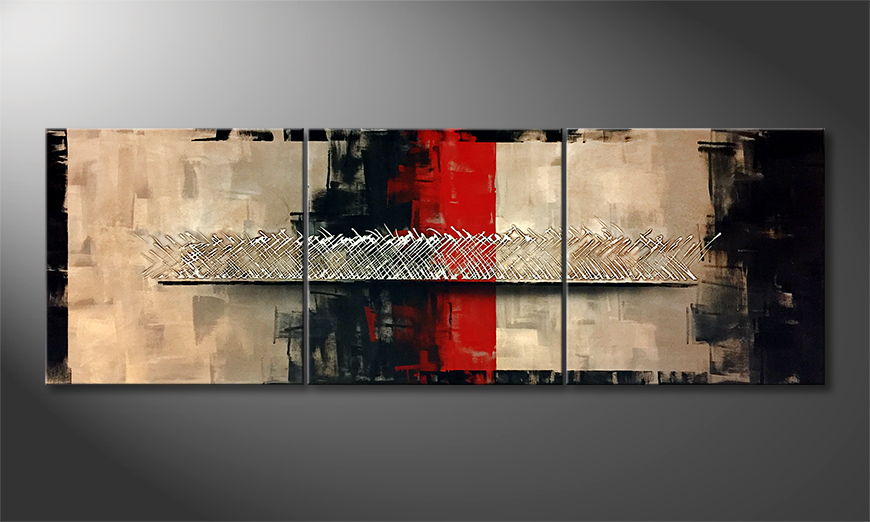 The exclusive painting No Border 210x70cm