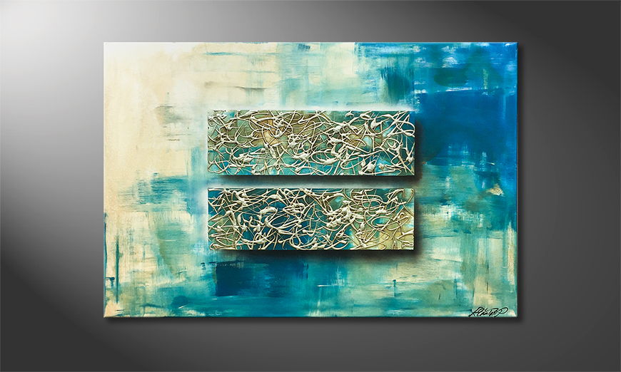The exclusive painting Ocean Contrast 120x80cm