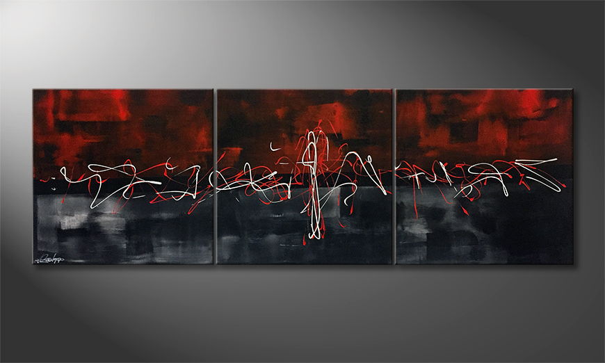 The exclusive painting Pulse Of Life 180x60cm