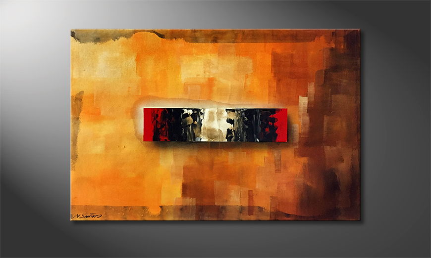 The exclusive painting Rusty Solitude 120x80cm
