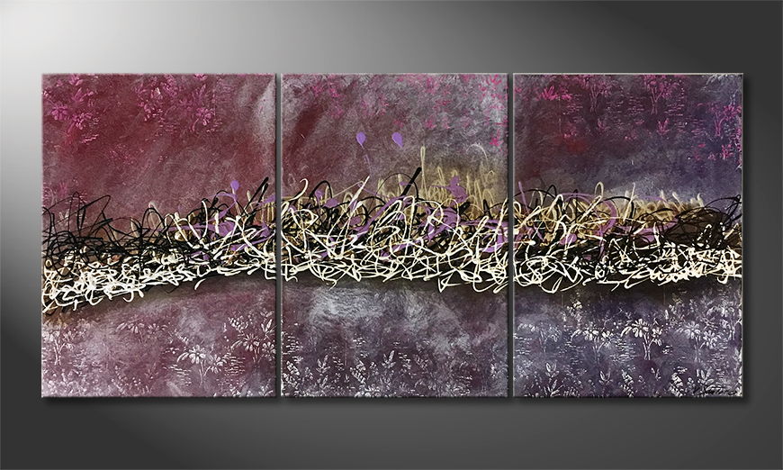 The exclusive painting Timeless Way 150x70cm