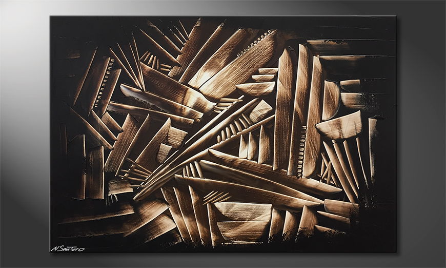 The nice painting Wooden Construct 120x80cm